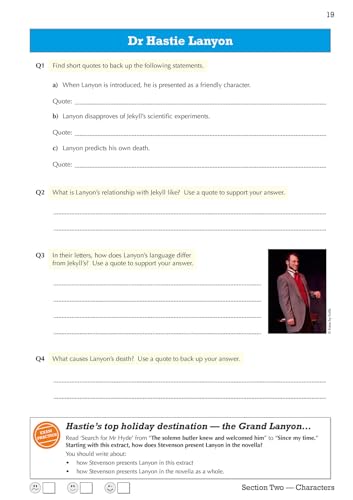 CGP Books - New Grade 9-1 GCSE English - Dr Jekyll and Mr Hyde Workboo image 5