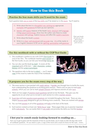 CGP Books - New Grade 9-1 GCSE English - Lord of the Flies Workbook (i image 2