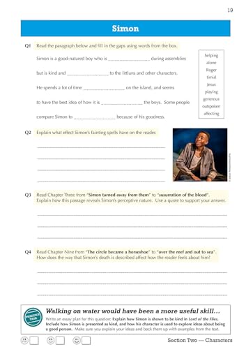CGP Books - New Grade 9-1 GCSE English - Lord of the Flies Workbook (i image 7