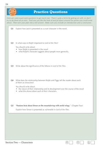 CGP Books - New Grade 9-1 GCSE English - Lord of the Flies Workbook (i image 9