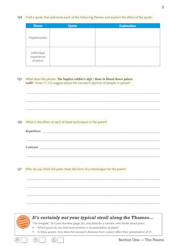 CGP Books - New GCSE English Literature AQA Poetry Workbook: Power & C image 6