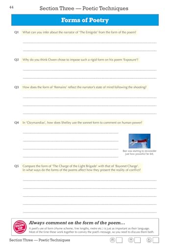 CGP Books - New GCSE English Literature AQA Poetry Workbook: Power & C image 8