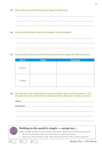 CGP Books - New GCSE English Literature AQA Poetry Workbook: Love & Re image 6