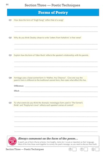 CGP Books - New GCSE English Literature AQA Poetry Workbook: Love & Re image 9