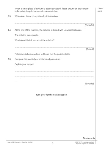 CGP Books - Grade 9-1 GCSE Chemistry AQA Practice Papers: Higher Pack image 5