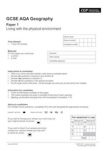CGP Books - GCSE Geography AQA Practice Papers - for the Grade 9-1 Cou image 2