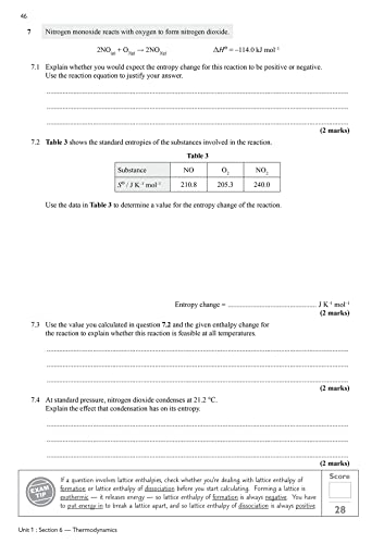 CGP Books - New A-Level Chemistry: AQA Year 1 & 2 Exam Practice Workbo image 5