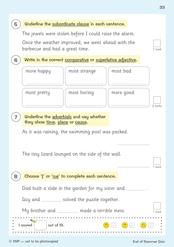 CGP Books - New KS2 English Targeted Question Book: Challenging Gramma image 5