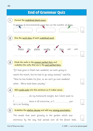 CGP Books - New KS2 English Targeted Question Book: Challenging Gramma image 4