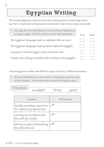 CGP Books - New KS2 Discover & Learn: History - Ancient Egyptians Acti image 2