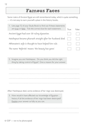 CGP Books - New KS2 Discover & Learn: History - Ancient Egyptians Acti image 6