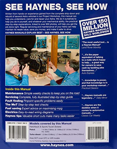John Mead - Vauxhall/Opel Astra : (Dec 09 - 13) 59 to 13 - Paperback image 3