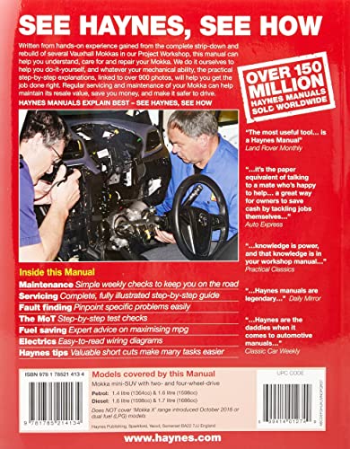 Haynes Publishing - Vauxhall/Opel Mokka Petrol & Diesel (12 - Sept 16) image 3