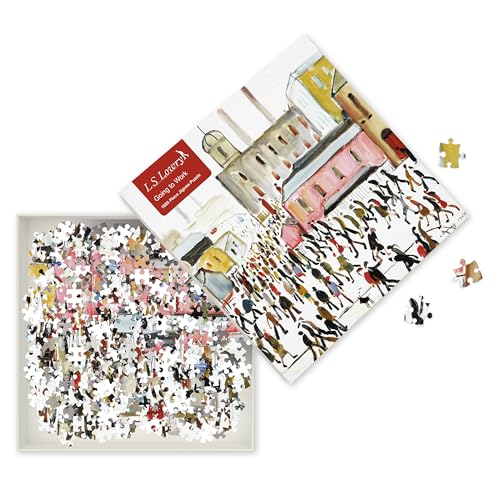 Flame Tree Studio - Adult Jigsaw Puzzle L.S. Lowry: Going to Work : 10 image 1