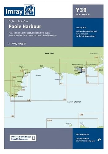 Imray - Chart Y39 : Poole Harbour Small Format : 39 - Map image 1