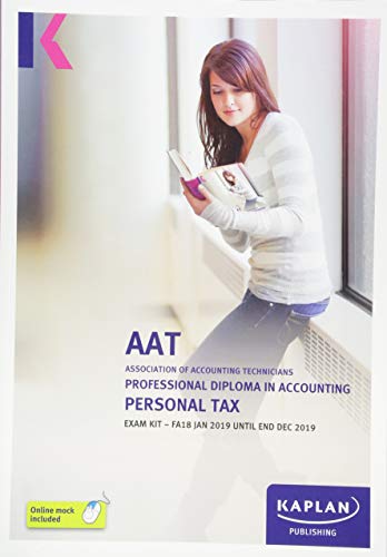 KAPLAN PUBLISHING - PERSONAL TAX (FA18) - EXAM KIT - Paperback image 1
