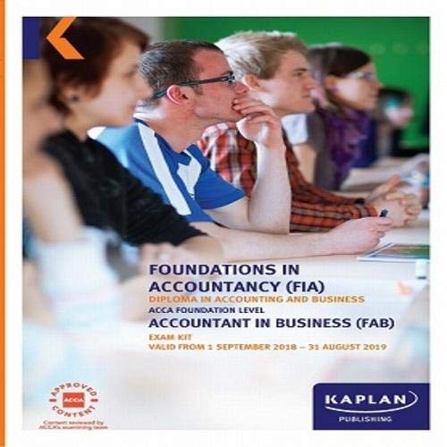 Kaplan Publishing - FAB - ACCOUNTANT IN BUSINESS - EXAM KIT - Paperbac image 1