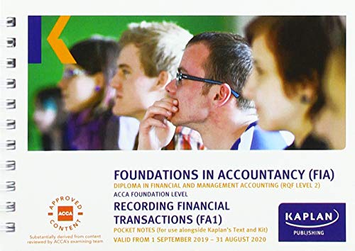 KAPLAN PUBLISHING - RECORDING FINANCIAL TRANSACTIONS - POCKET NOTES - image 1