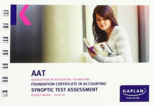 KAPLAN PUBLISHING - FOUNDATION CERTIFICATE IN ACCOUNTING SYNOPTIC TEST image 1
