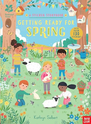 National Trust: Getting Ready for Spring, A Sticker Storybook - Paperb image 1