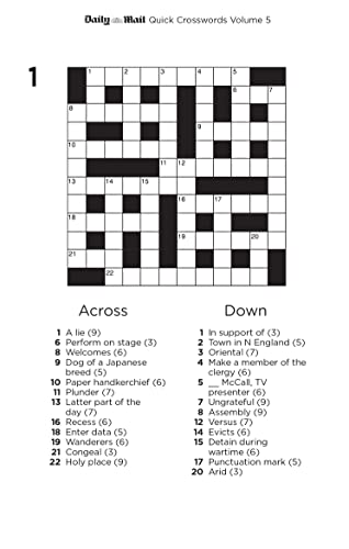 Daily Mail - Quick Crosswords Volume 5 : 200 new puzzles from the - Pa image 3