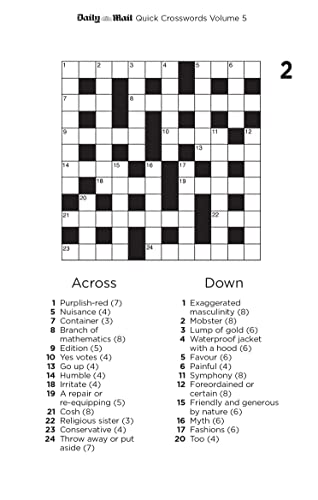Daily Mail - Quick Crosswords Volume 5 : 200 new puzzles from the - Pa image 4