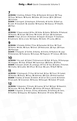 Daily Mail - Quick Crosswords Volume 5 : 200 new puzzles from the - Pa image 7