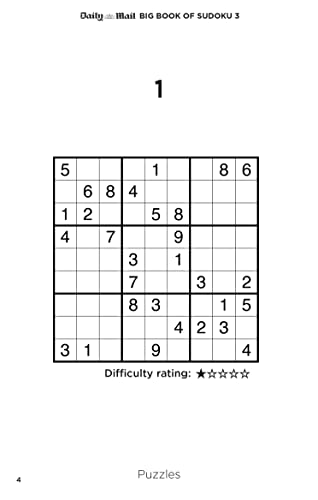 Daily Mail - Big Book of Sudoku Volume 3 : Over 400 sudokus, ranging f image 3