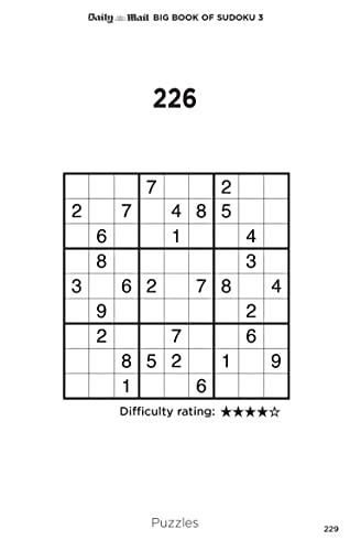 Daily Mail - Big Book of Sudoku Volume 3 : Over 400 sudokus, ranging f image 4
