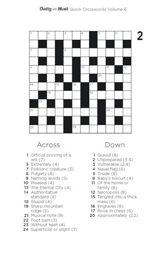 Daily Mail - Quick Crosswords Volume 6 : 200 new puzzles from the - Pa image 4