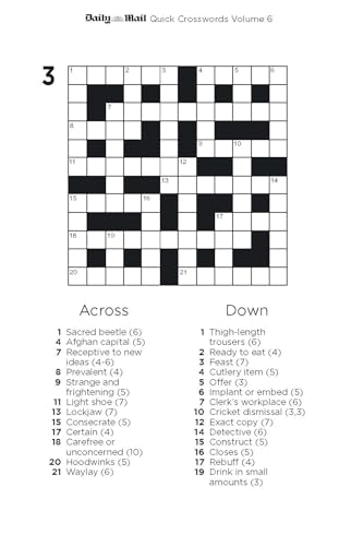 Daily Mail - Quick Crosswords Volume 6 : 200 new puzzles from the - Pa image 5