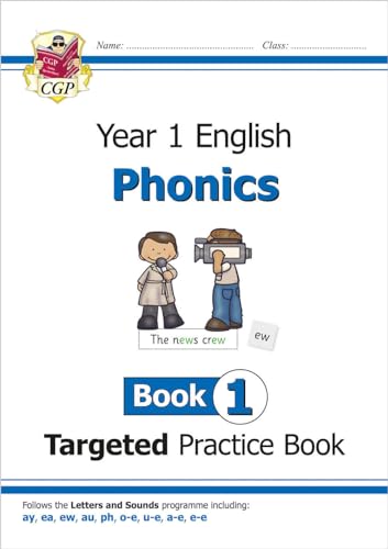 CGP Books - KS1 English Targeted Practice Book: Phonics - Year 1 Book image 1