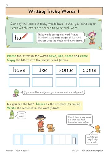 CGP Books - KS1 English Targeted Practice Book: Phonics - Year 1 Book image 4