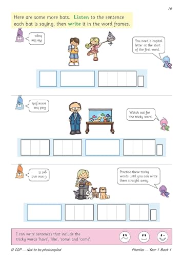 CGP Books - KS1 English Targeted Practice Book: Phonics - Year 1 Book image 5