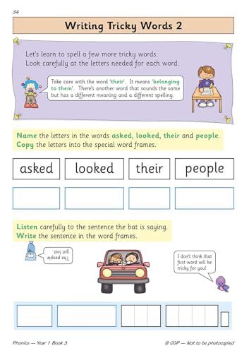 CGP Books - KS1 English Targeted Practice Book: Phonics - Year 1 Book image 6