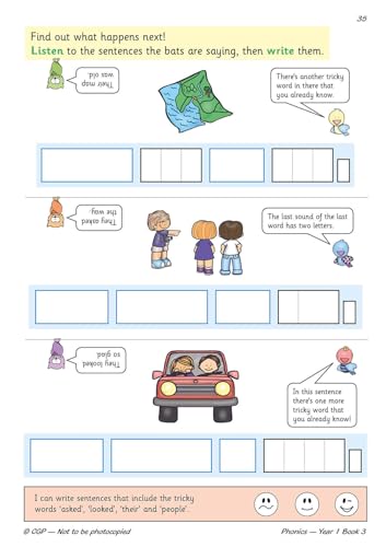 CGP Books - KS1 English Targeted Practice Book: Phonics - Year 1 Book image 7