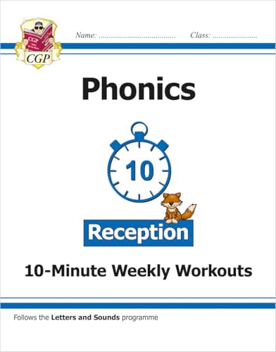 CGP Books - English 10-Minute Weekly Workouts: Phonics - Reception - P image 1