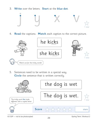 CGP Books - English 10-Minute Weekly Workouts: Phonics - Reception - P image 7