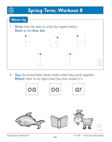 CGP Books - English 10-Minute Weekly Workouts: Phonics - Reception - P image 8