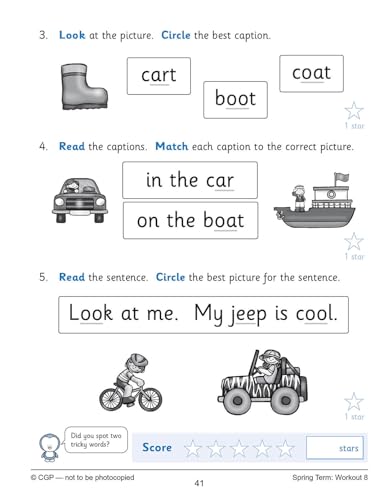 CGP Books - English 10-Minute Weekly Workouts: Phonics - Reception - P image 9