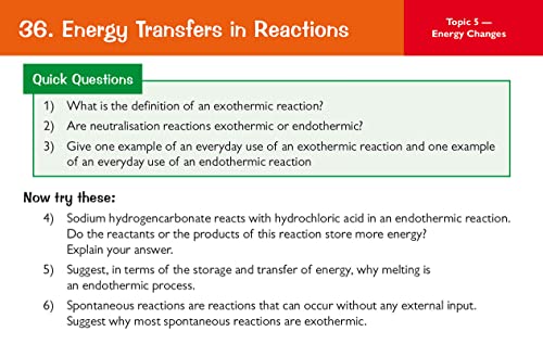 CGP Books - New 9-1 GCSE Combined Science: Chemistry AQA Revision Ques image 2