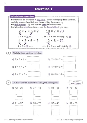 CGP Books - New KS3 Maths Catch-Up Workbook 3 (with Answers) - Paperba image 3