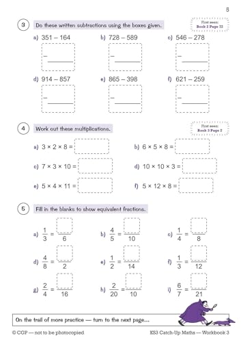 CGP Books - New KS3 Maths Catch-Up Workbook 3 (with Answers) - Paperba image 6
