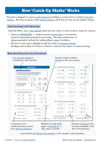 CGP Books - New KS3 Maths Catch-Up Workbook 4 (with Answers) - Paperba image 2