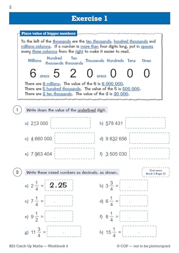 CGP Books - New KS3 Maths Catch-Up Workbook 4 (with Answers) - Paperba image 3