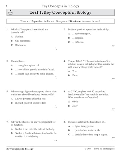 CGP Books - New Grade 9-1 GCSE Combined Science: Edexcel 10-Minute Tes image 2
