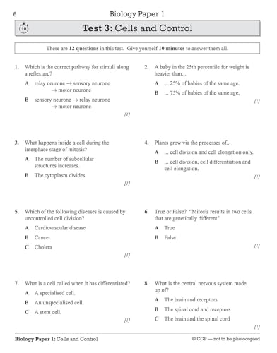 CGP Books - New Grade 9-1 GCSE Combined Science: Edexcel 10-Minute Tes image 6
