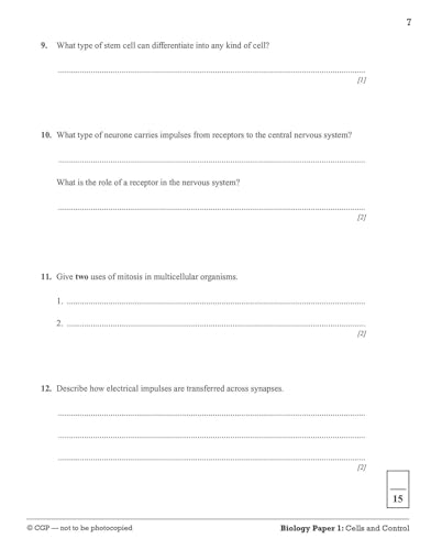 CGP Books - New Grade 9-1 GCSE Combined Science: Edexcel 10-Minute Tes image 7