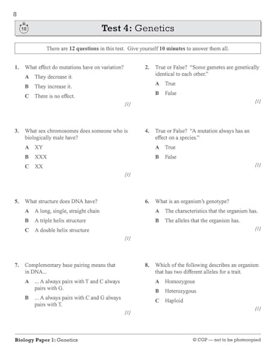 CGP Books - New Grade 9-1 GCSE Combined Science: Edexcel 10-Minute Tes image 8