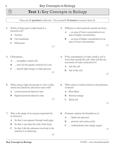 CGP Books - New Grade 9-1 GCSE Biology: Edexcel 10-Minute Tests (with image 2